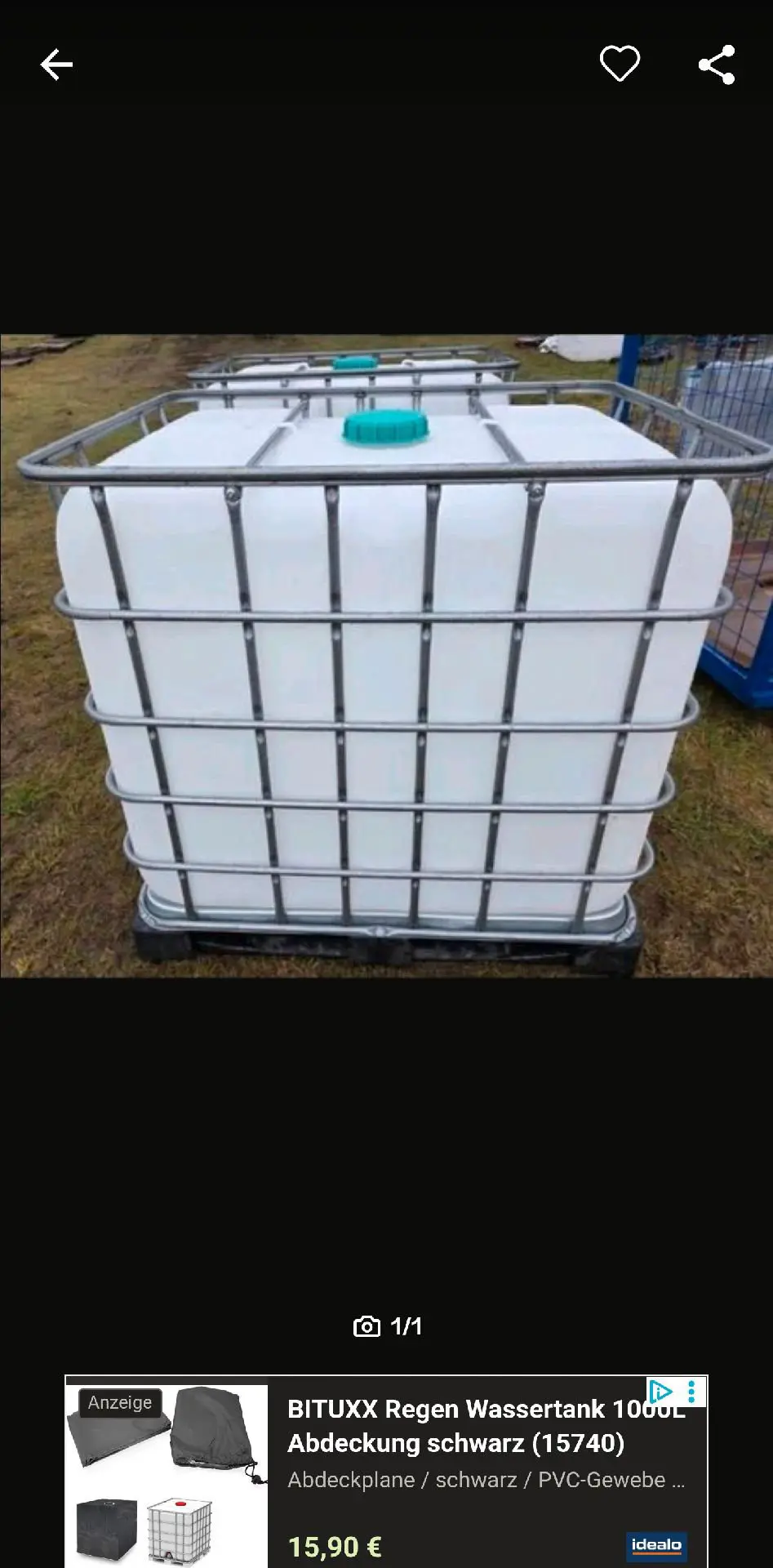 Imagine pentru rezervor IBC 1000 litri