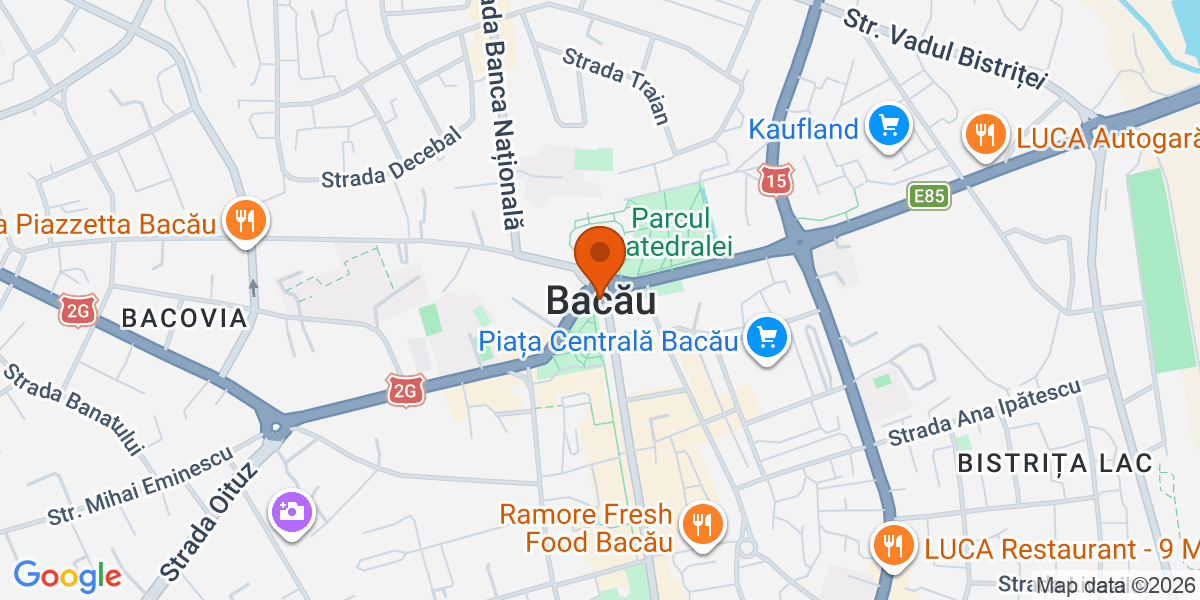 Hartă - Bacău